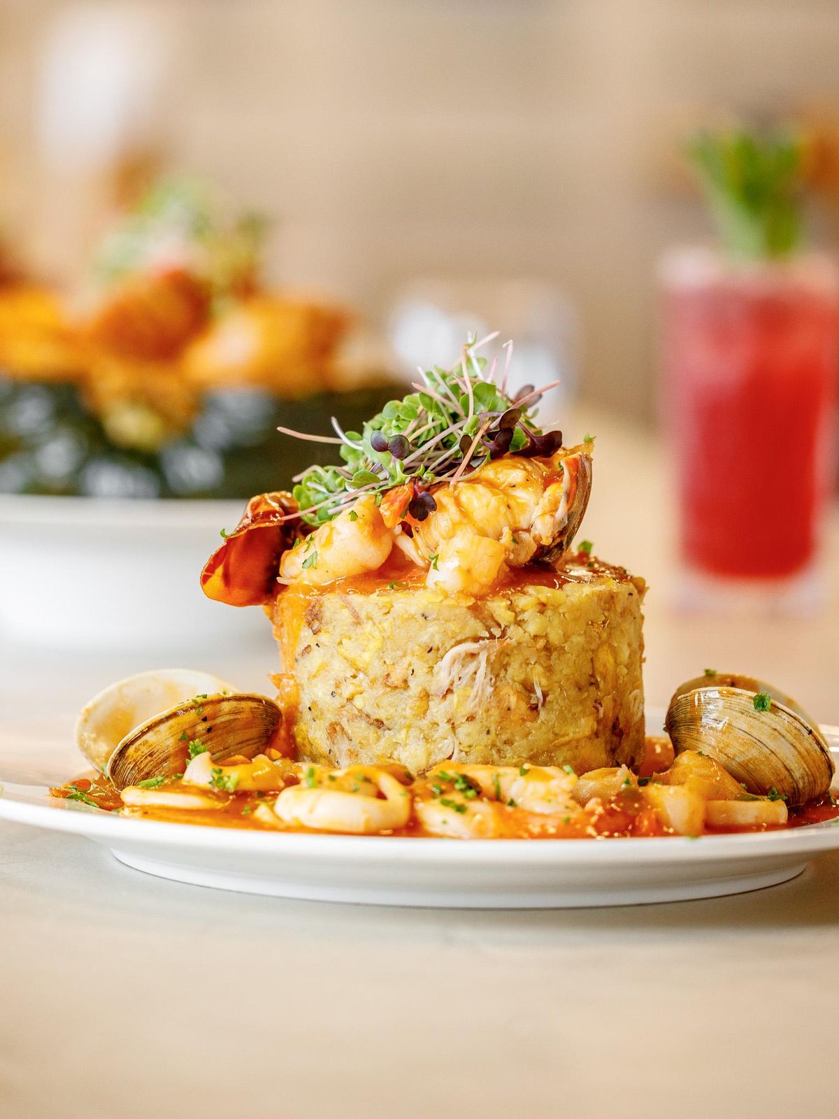Mofongo de Mariscos Mixtos