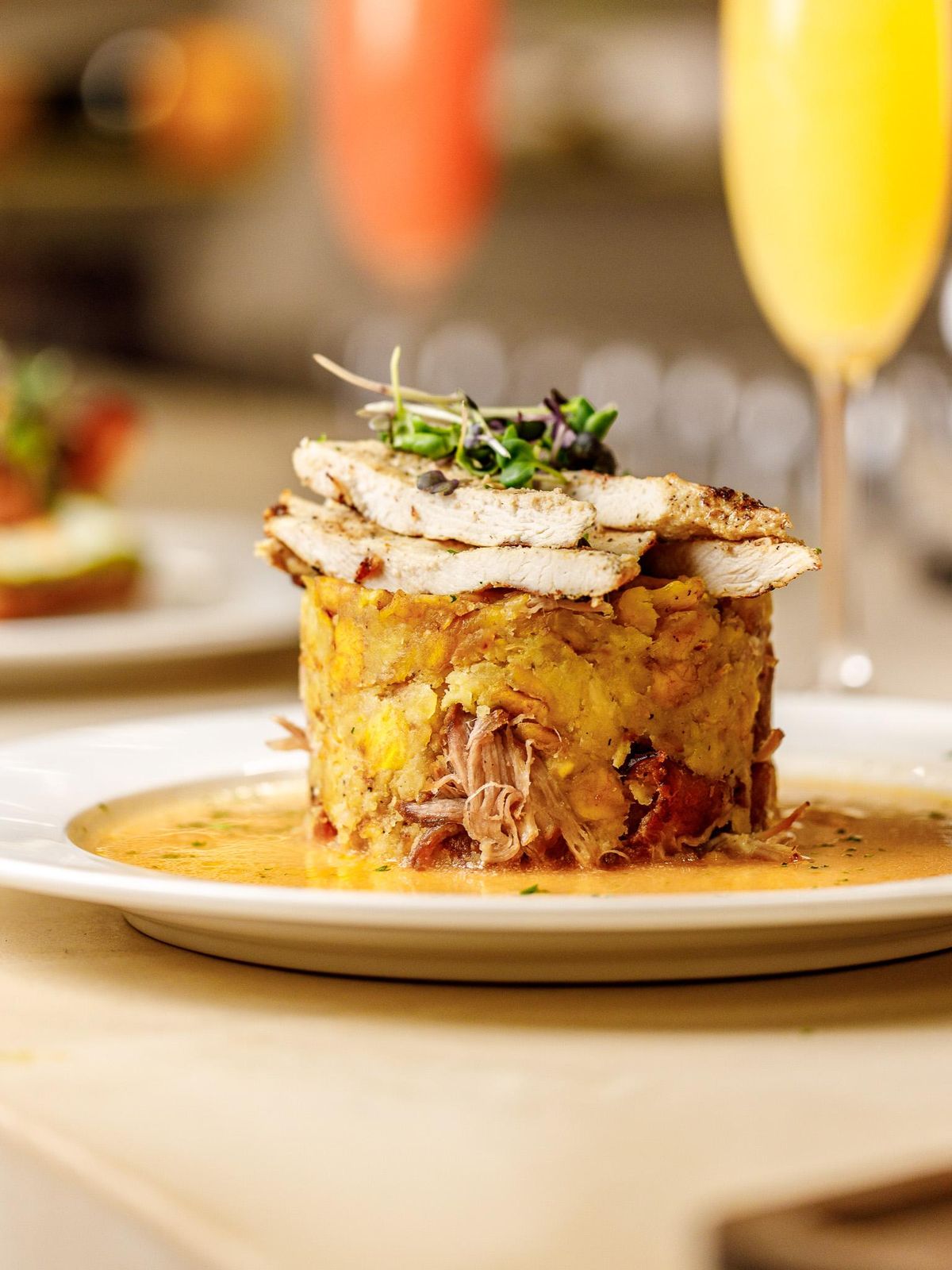 Mofongo de Pollo al Grill